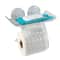 Bath Bliss Toilet Paper Dispenser with Cell Phone Holder Shelf